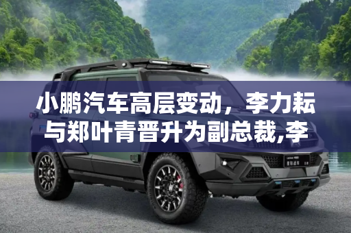 小鹏汽车高层变动，李力耘与郑叶青晋升为副总裁,李力耘与郑叶青晋升为小鹏汽车副总裁