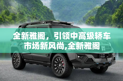 全新雅阁，引领中高级轿车市场新风尚,全新雅阁