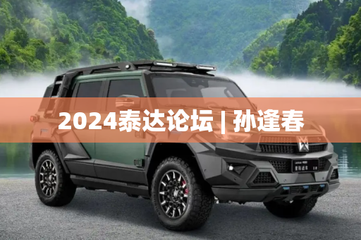 2024泰达论坛 | 孙逢春