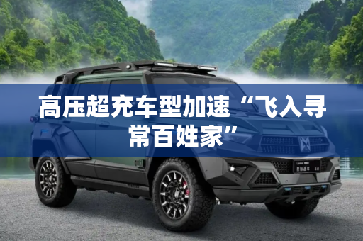高压超充车型加速“飞入寻常百姓家”