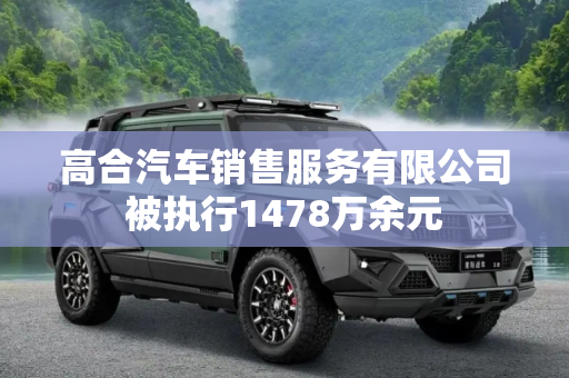 高合汽车销售服务有限公司被执行1478万余元