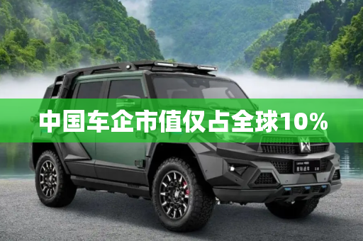中国车企市值仅占全球10%