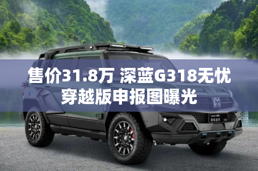 售价31.8万 深蓝G318无忧穿越版申报图曝光
