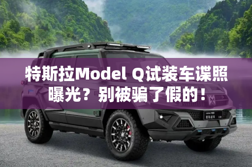 特斯拉Model Q试装车谍照曝光？别被骗了假的！