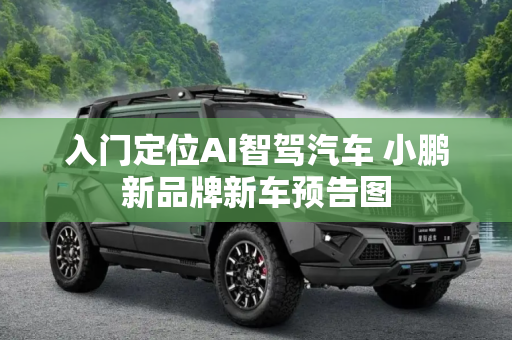 入门定位AI智驾汽车 小鹏新品牌新车预告图