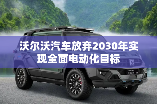 沃尔沃汽车放弃2030年实现全面电动化目标