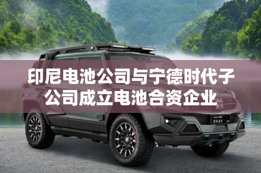 印尼电池公司与宁德时代子公司成立电池合资企业