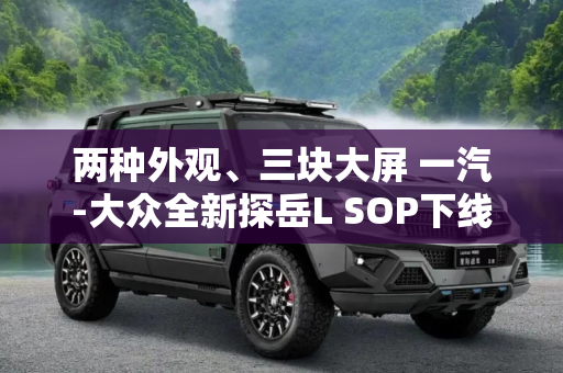 两种外观、三块大屏 一汽-大众全新探岳L SOP下线