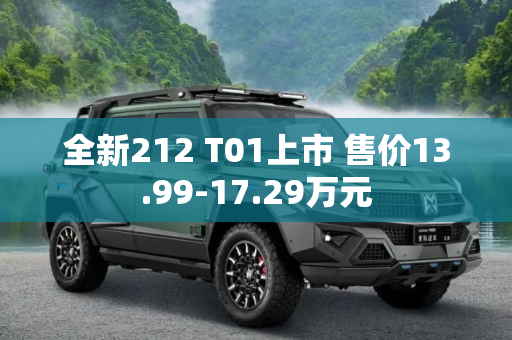 全新212 T01上市 售价13.99-17.29万元