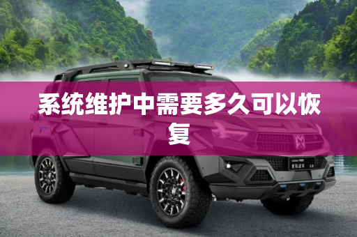 系统维护中需要多久可以恢复