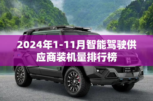 2024年1-11月智能驾驶供应商装机量排行榜
