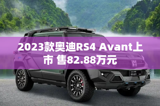 2023款奥迪RS4 Avant上市 售82.88万元