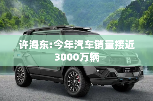 许海东:今年汽车销量接近3000万辆