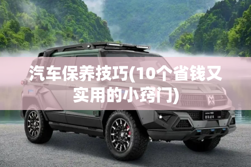 汽车保养技巧(10个省钱又实用的小窍门)